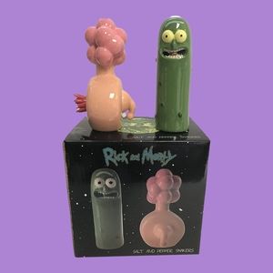 Rick and Morty Plumbus/ Pickle Rick Salt and Pepper Shaker Set